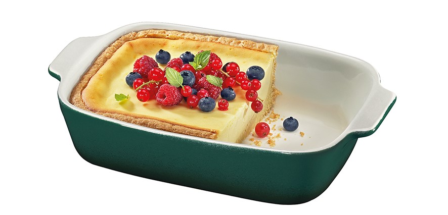 0712031130 PROVENCE Kvalitní zelený pekáč Zapékací mísa 30x19x6,5 cm zelená Kuchenprofi (1)